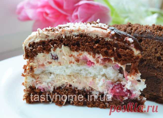 Торт "Зимняя вишня" - Вкусный дом - пошаговые рецепты с фото