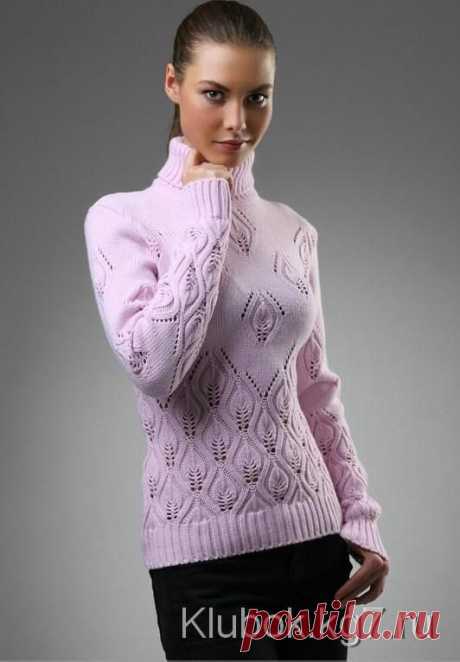 Лиловый свитер