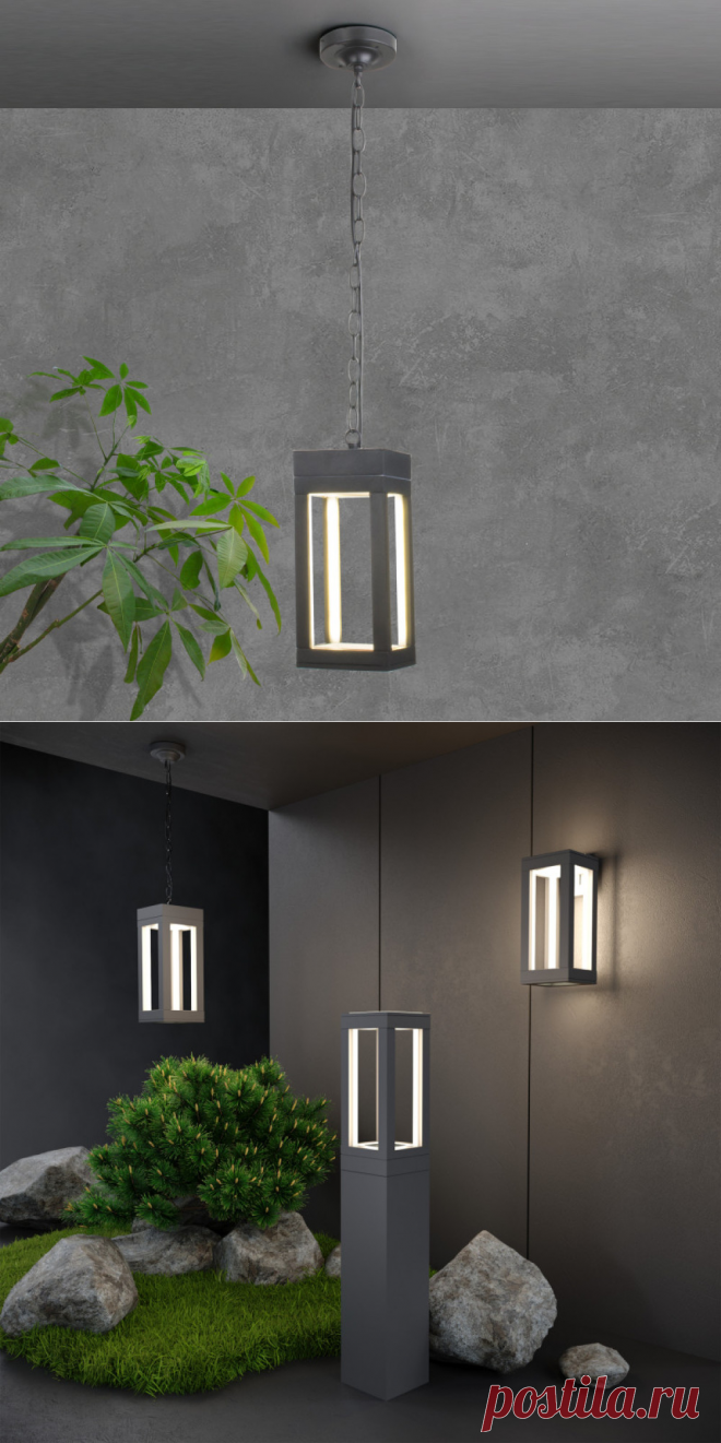 Стильный уличный светильник Elektrostandard 1528 TECHNO LED серый ...