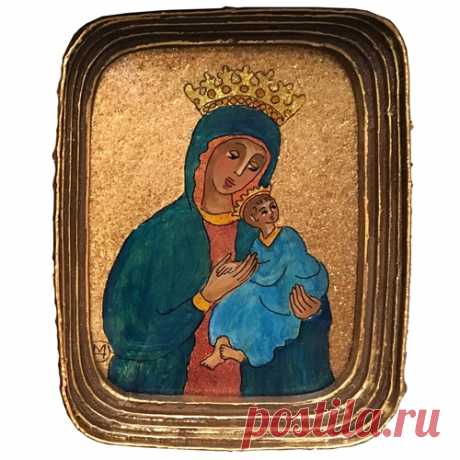 Polish Art Center - Painting On Glass - Our Lady Of Perpetual Help