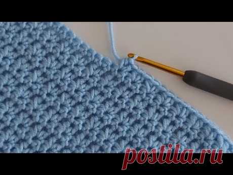 Простое быстрое вязание крючком выкройки детского одеяла для начинающих / вязание крючком шаль