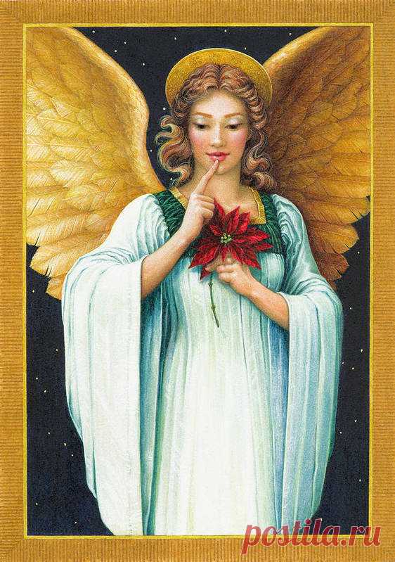 Christmas Angel Art Print by Lynn Bywaters