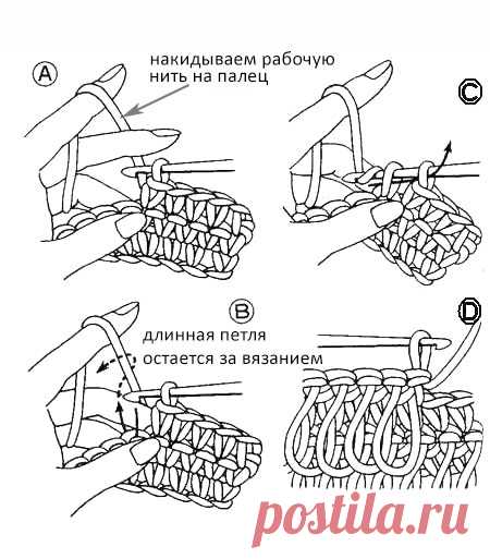 15 моделей мочалок крючком с описанием и схемами