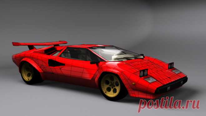 Lamborghini Countach (Walter Wolf custom) 3D Model $15 - .obj .c4d .3ds .lwo - Free3D