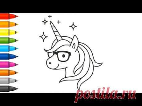 Coloring - How to draw unicorn