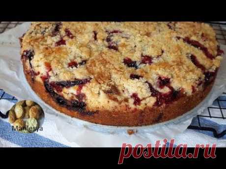 Сливовая бомба! Немецкий пирог со сливами /Pflaumenkuchen,очень  вкусно!