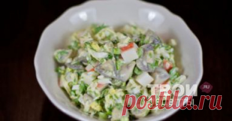 Салат из крабовых палочек - вкусный рецепт с пошаговым фото