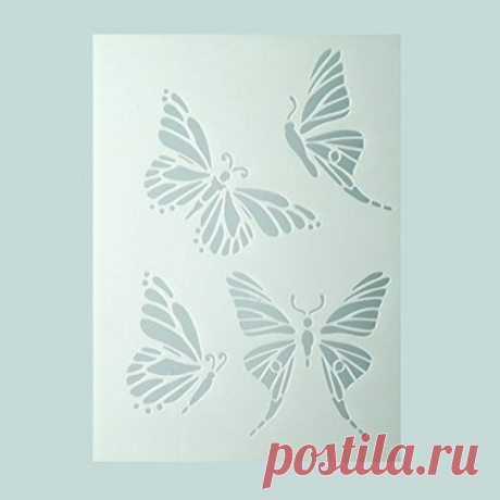 Efco Pochoir Papillons/4 designs DIN A 5, en plastique, transparent: Amazon.fr: Cuisine & Maison