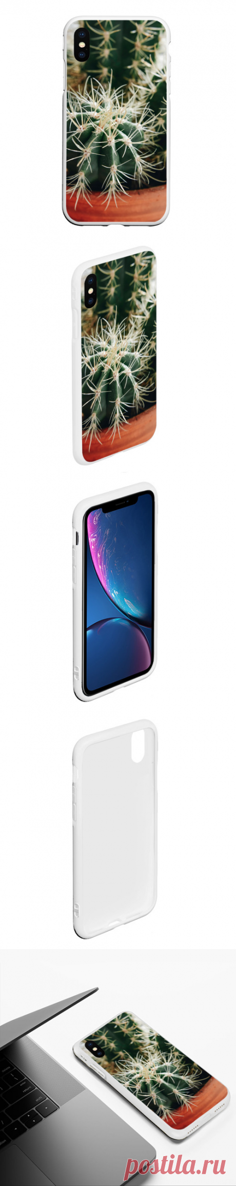 Чехол для iPhone XS Max матовый Кактусы - фотография - купить по цене 815 руб в интернет-магазине Всемайки, арт 3649293