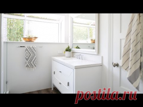Interior Design | 3 Small Bathrooms and a Fabulous Guest Bedroom Makeover - YouTube