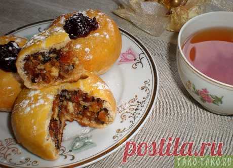 Пирожки с сухофруктами «Юэбин» рецепт с фото