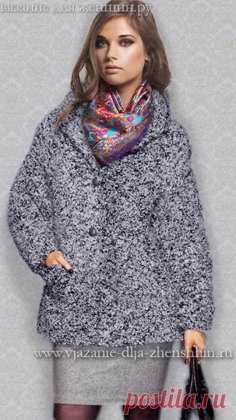 Модные модели вязаных пальто осень-зима 2015-2016