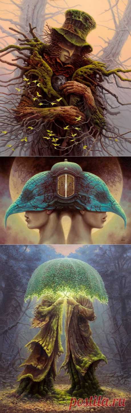 Есть что-то хитрое в усмешке седой улыбки октября.... Художник Tomasz Alen Kopera