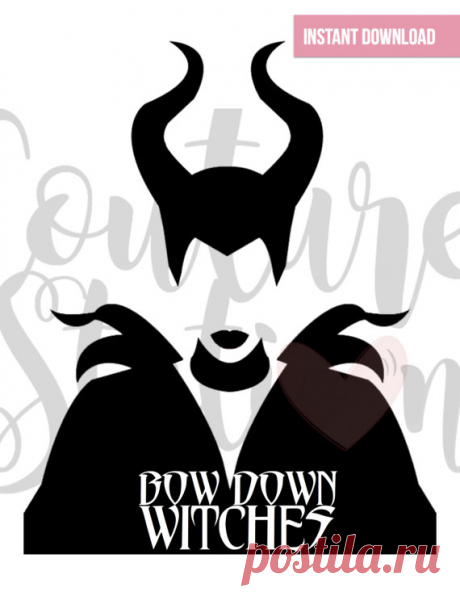 Maleficent Inspired, Bow Down Witches Digital Clipart, INSTANT DOWNLOAD, Disney Clip Art, Iron-on Image, DIY, Party Favor This listing is for the above design(s), (as is). This is a DIY (DO IT YOURSELF) INSTANT DIGITAL DOWNLOAD. No tangible item will be shipped to you. You are responsible for PRINTING the image yourself. PLEASE NOTE THAT THIS IMAGE IS NOT FORMATTED FOR SILHOUETTE OR CRICUT OR ANY TYPE OF