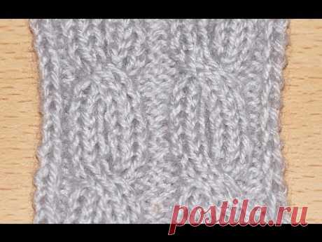 Схема вязание спицами объемной косы  ///  Scheme knitting bulk braids