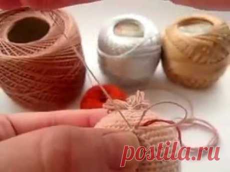 Как сделать волосы кукле амигуруми. Новый способ / Hair of amigurumi doll. New metod.