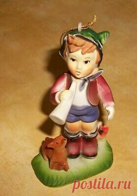 Vintage BOY WITH HORN AND DOG Adler Hummel Style Figurine Ornament HONG KONG  | eBay LITTLE BOY WITH HORN AND HIS DOGGIE. KURT ADLER. MAKE IN HONG KONG. I don't insure an item unless you ask.