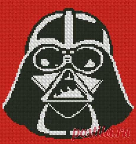 Cross stitch pattern pop-art Darth Vader | Etsy