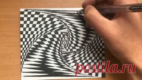 Геометрическое искусство оптической иллюзии | ART