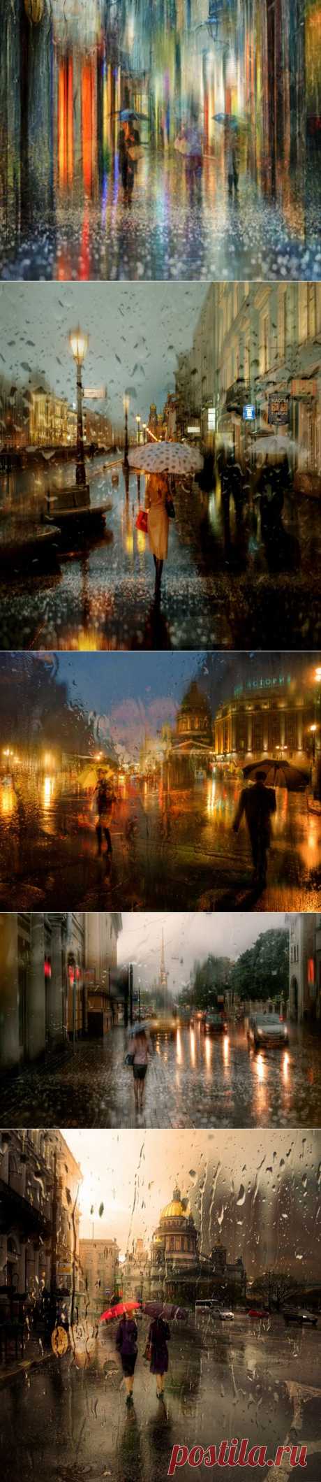 Дождливые городские пейзажи в картинных фотографиях Эдуарда Гордеева (Eduard Gordeev) - Фотоискусство