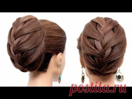 Easy and simple braided hairstyles. Hairstyles for medium & long hair. [Hair tutorial]