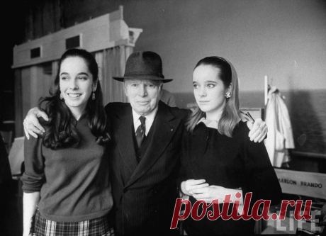 Чарли Чаплин с дочерьми Жозефиной и Викторией, 1966. - 19 Декабря 2013 - Вермахт, сс, Люфтваффе, пряжки, каски, железный крест..