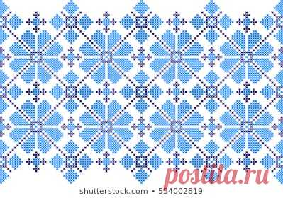 Embroidered Pattern On Transparent Background Vector de stock (libre de regalías)329888243; Shutterstock