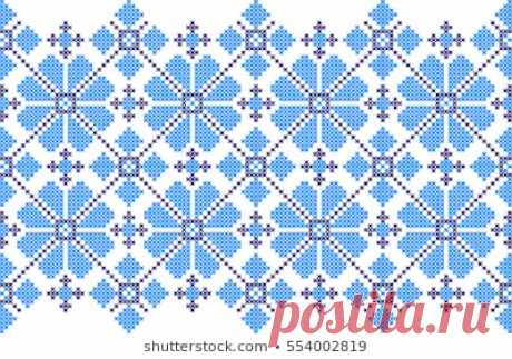 Embroidered Pattern On Transparent Background Vector de stock (libre de regalías)329888243; Shutterstock