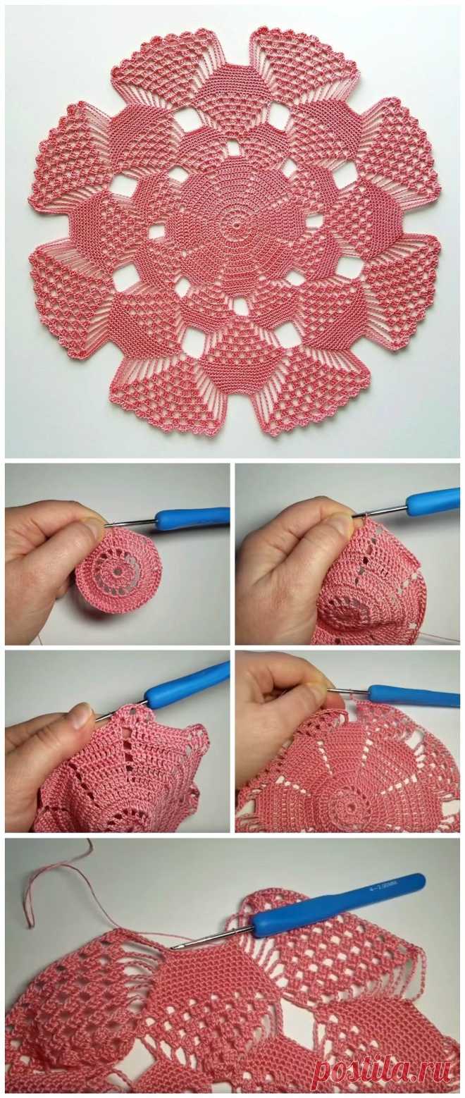 Today we have one more very special crochet project for you and one more crochet tutorial for this amazing 3D doily. This is a doily design like no other, yet simple enough even for some beginner crocheters. Crochet doilies are just wonderful for adding a vintage touch to your home decor. You can place them under a potted plant or a vase for a lovely table accent that will give your room a whole new look. Doilies are simple and fun projects because they work up quickly and do not require much...