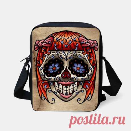 Children Halloween Style Dressed Cute Skull Pattern Crossbody Bag For Carry Cand - US$17.99