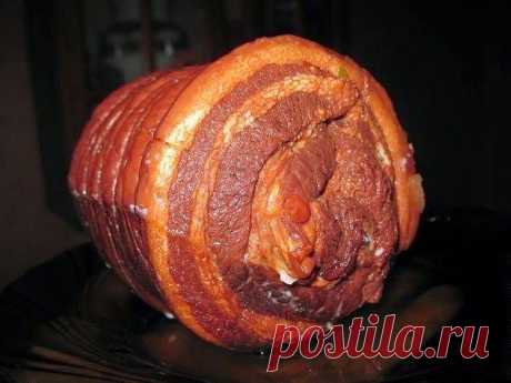 Самые вкусные рецепты: Свиной рулет в луковой шелухе