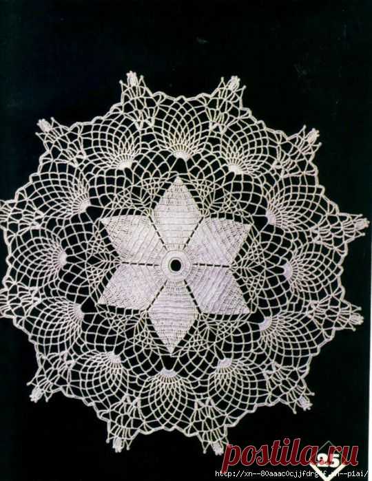 Коллекция красивых салфеток в журнале "Magic crochet № 5"