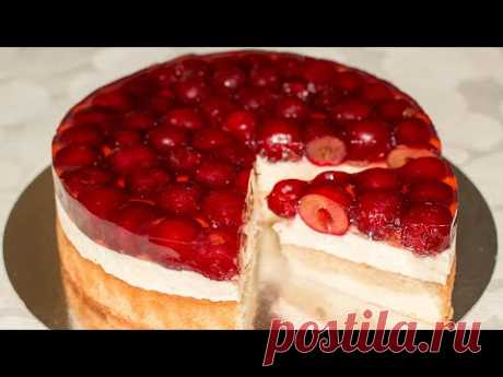 Знаменитый Тирольский Пирог с заварным кремом и ягодным желе