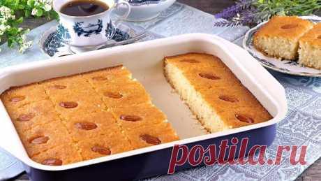 Сладкий пирог «Басбуса» - традиционный арабский десерт! Восточные сладости!