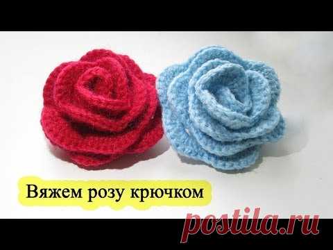 Розочка | Видео | Вязание спицами и крючком. Схемы вязания.