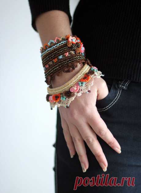 crochet cuff bracelet | crochet