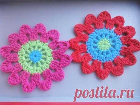 Цветочный мотив Floral Motif Crochet
