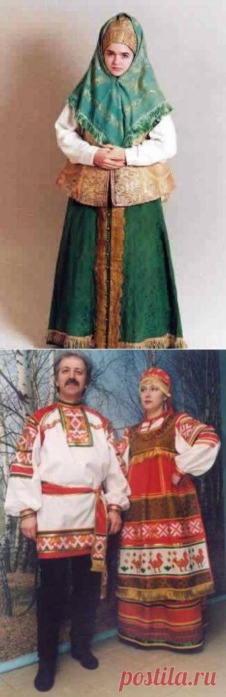 История моды: Русский народный костюм. Общее описание.