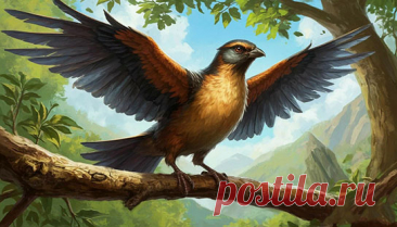 Nimble Birdsticker. Ілюстрацыя Ганны Падэдворнай да гульні &quot;Magic the Gathering&quot;