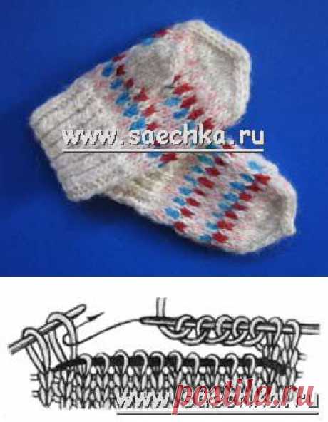 Вязание варежек (размер до 1 года) - дети и рукоделие