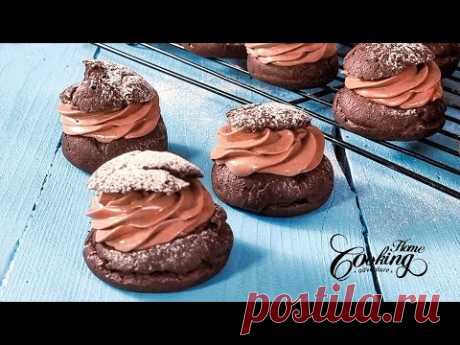 Double Chocolate Cream Puffs - Easy Recipe
