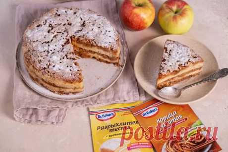 Пирог с тёртым яблоком пошаговый рецепт с фото