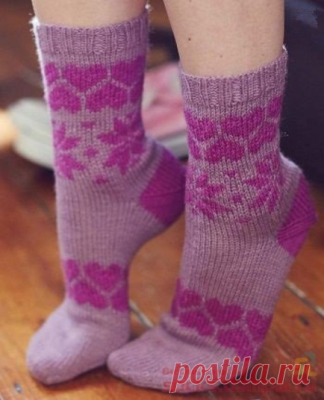 Вязаные носки «Anneke» спицами