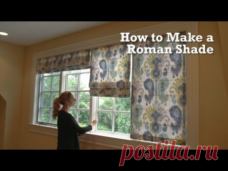 How to Make a Roman Shade Video demonstrates step-by-step how to create a traditional roman shade for your home. Roman shades are a functional and stylish wa...