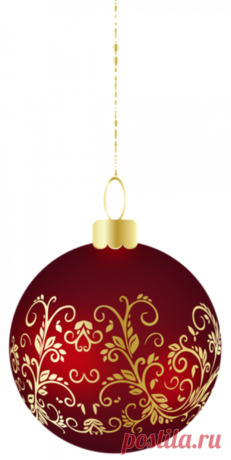 Large Transparent Christmas Ball Ornament PNG Clipart