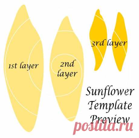 Sunflower Paper Flowers SVG Files Rustic Wedding Decor Large | Etsy