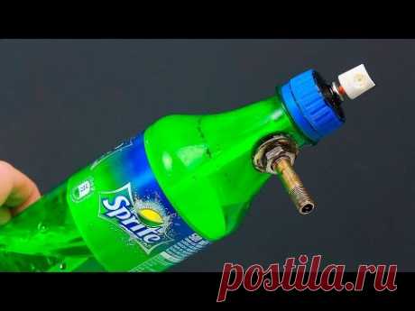 Необычная идея с бутылкой и баллончиком!/An unusual idea of using a bottle with a spray tube!