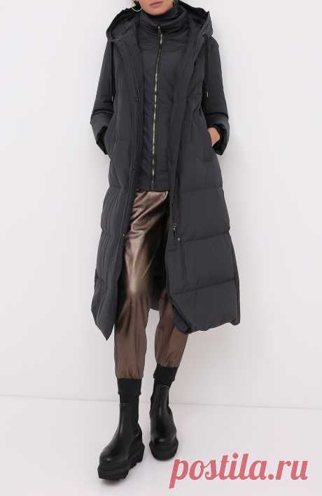 Женский черный пуховое пальто BRUNELLO CUCINELLI — купить за 420500 руб. в интернет-магазине ЦУМ, арт. MB5749585