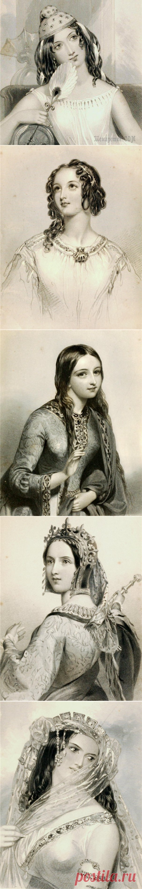 Шекспировские героини в гравюрах из альбома 1849г.