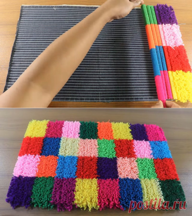Material necessário: 19 novelos de lã com 40gr 50 cm de talagarça Viés agulha de